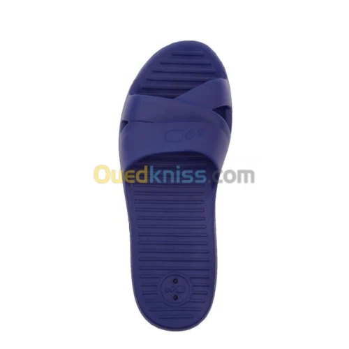 SANDALE DECATHLON DE PISCINE FEMME - SLAP 100 BASIC - BLEU FONCÉ