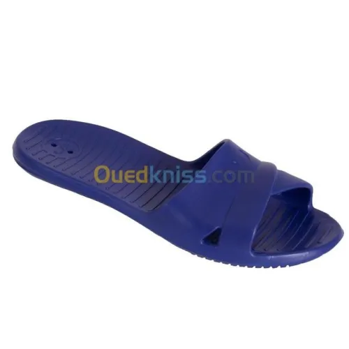 SANDALE DECATHLON DE PISCINE FEMME - SLAP 100 BASIC - BLEU FONCÉ