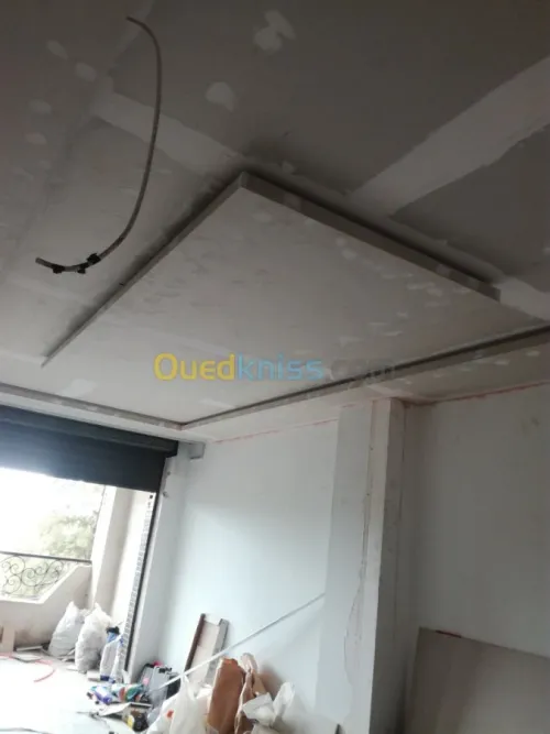 Faux plafond placoplatre et pvc