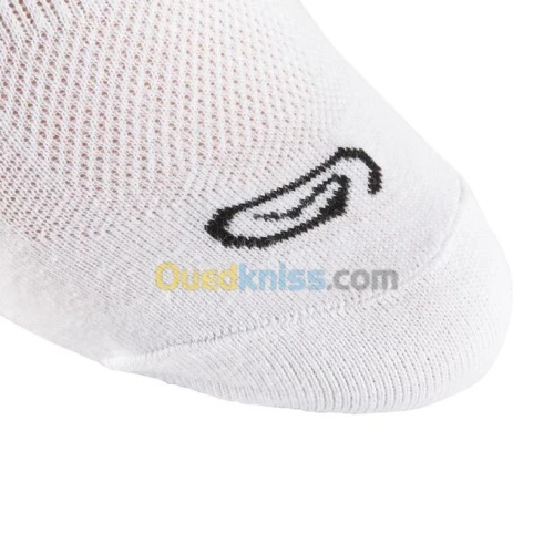 Chaussettes Decathlon de running run100  x3 Blanc / Noir