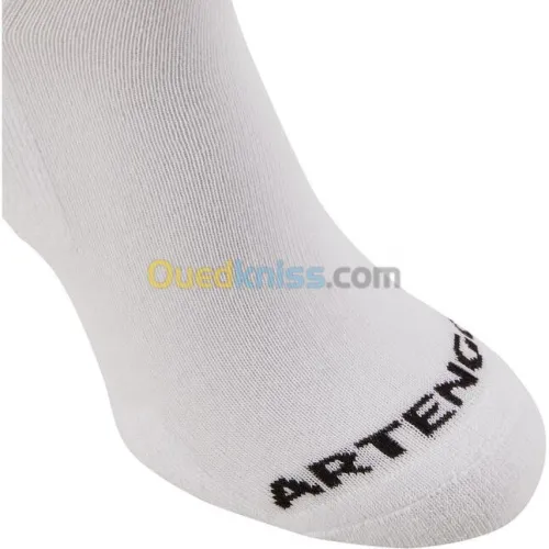CHAUSSETTES DECATHLON DE SPORT HAUTES RS 100 BLANCHE / NOIRE : LOT DE 3