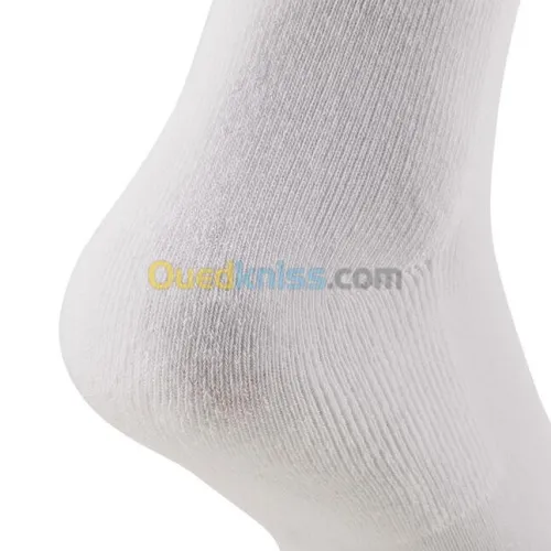 CHAUSSETTES DECATHLON DE SPORT HAUTES RS 100 BLANCHE / NOIRE : LOT DE 3