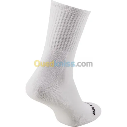 CHAUSSETTES DECATHLON DE SPORT HAUTES RS 100 BLANCHE / NOIRE : LOT DE 3