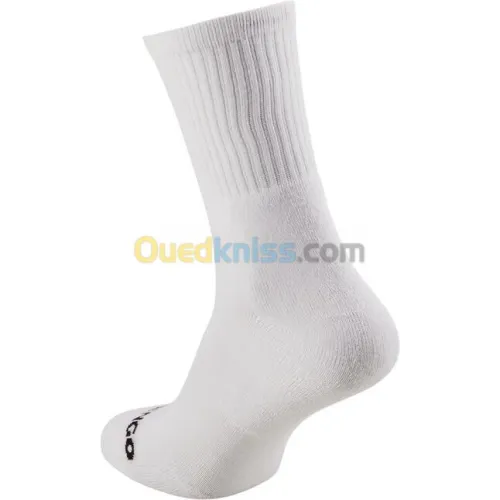 CHAUSSETTES DECATHLON DE SPORT HAUTES RS 100 BLANCHE / NOIRE : LOT DE 3
