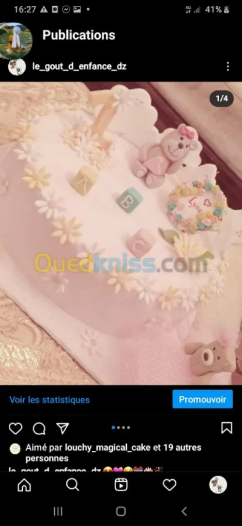 Gâteaux sur commande 
