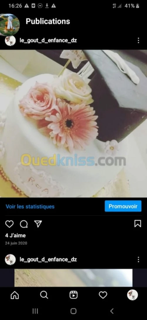 Gâteaux sur commande 