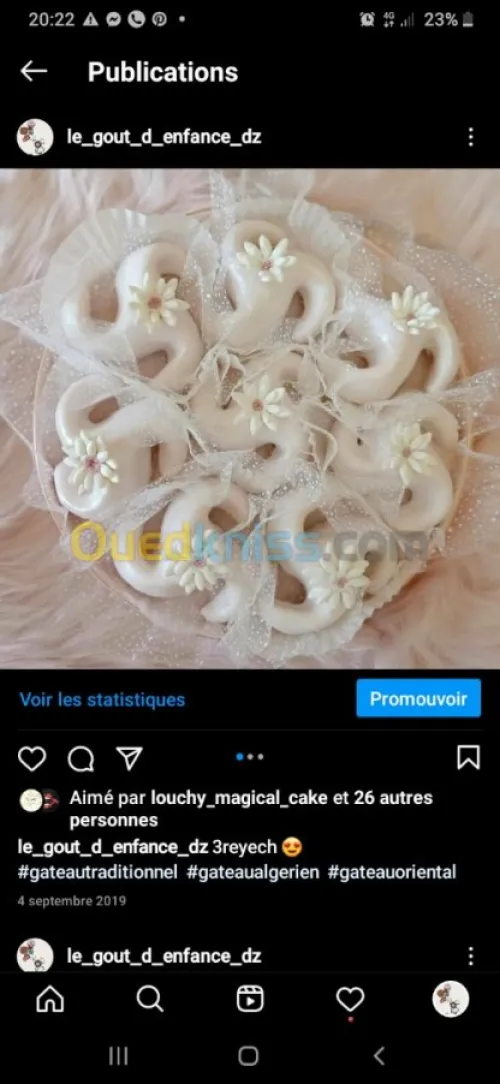 Gâteaux sur commande 