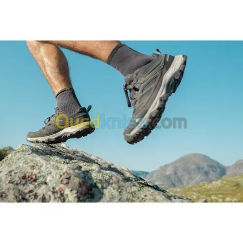 CHAUSSURES DECATHLON DE RANDONNÉE MONTAGNE - MH100 GRIS - HOMME