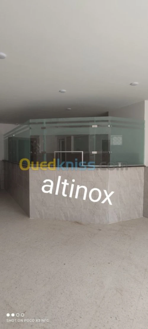 rampe d'escalier en inox