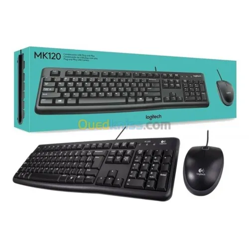 KIT CLAVIER+SOURIS LOGITECH MK120 FILAIRE