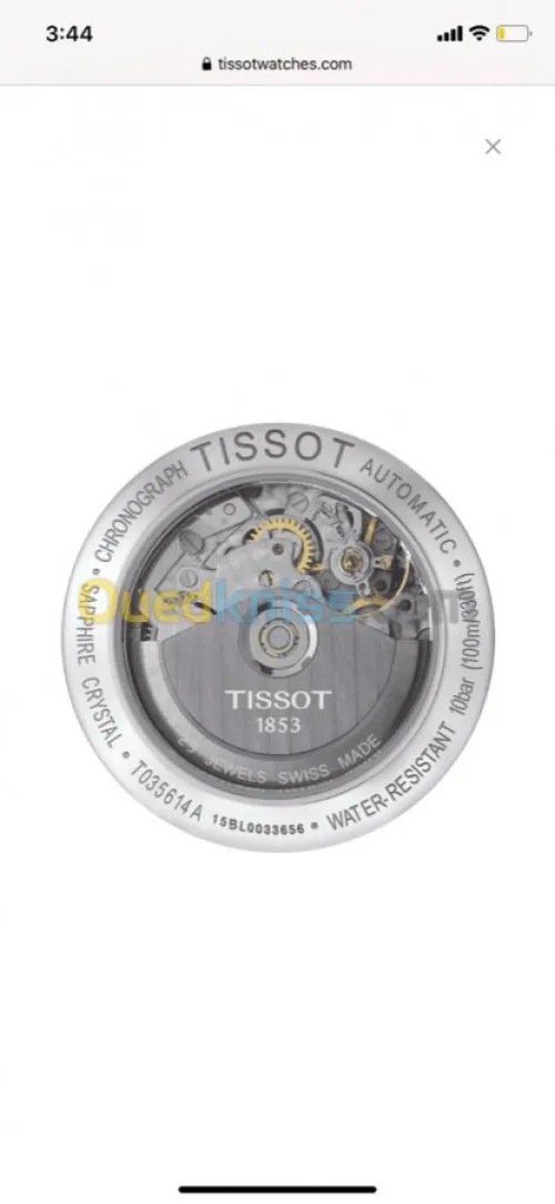 Montre TISSOT  automatic valjoux 