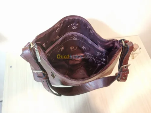 Sac MELANIE cuir vachette plein fleur 