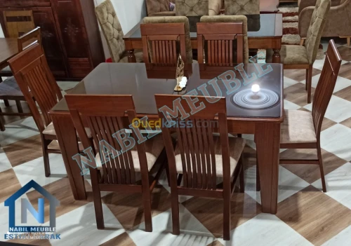 Table 100% Hêtre avec 6 chaises 160x95