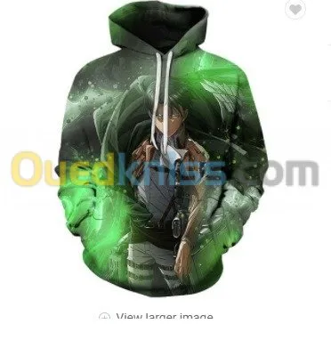 anime hoodies for men attack on titan