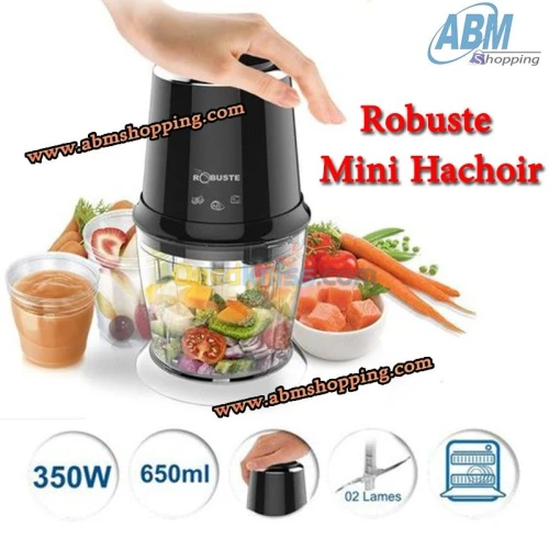 Robuste Mini Hachoir  2 Lames 350 W