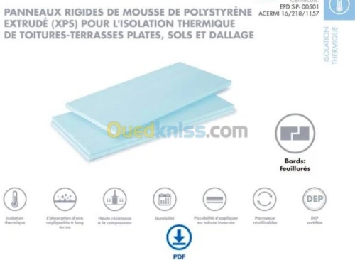 Polystyrène extrudé (XPS) pour l'isolation thermique DANOPREN TR