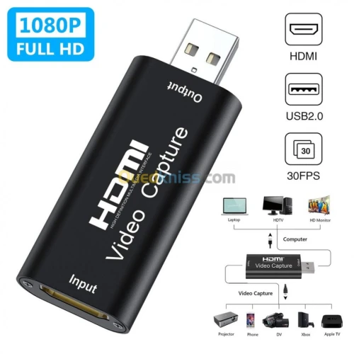 CARTE CAPTURE VIDEO HDMI TO USB 4K