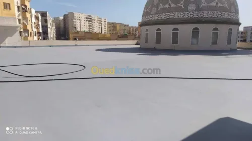 عزل واصلاح جميع الأسطح المتضررة من ماء
