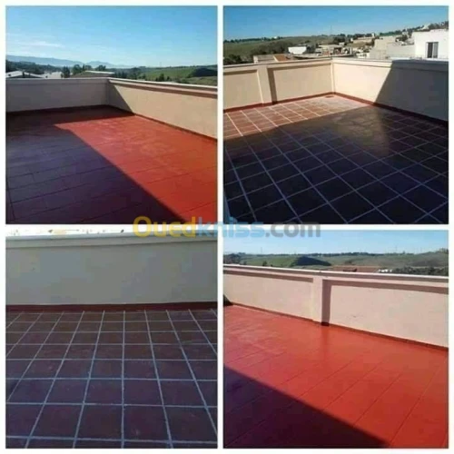 عزل واصلاح جميع الأسطح المتضررة من ماء