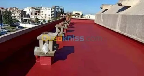 عزل واصلاح جميع الأسطح المتضررة من ماء