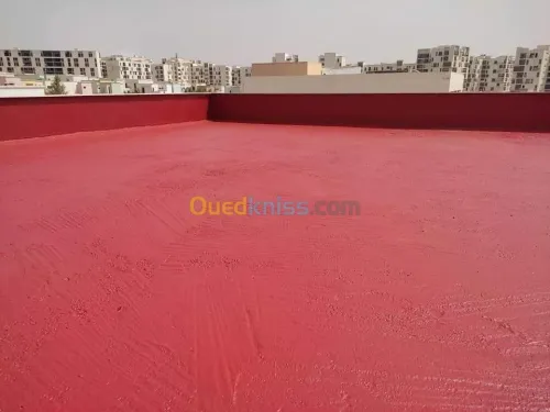 عزل واصلاح جميع الأسطح المتضررة من ماء