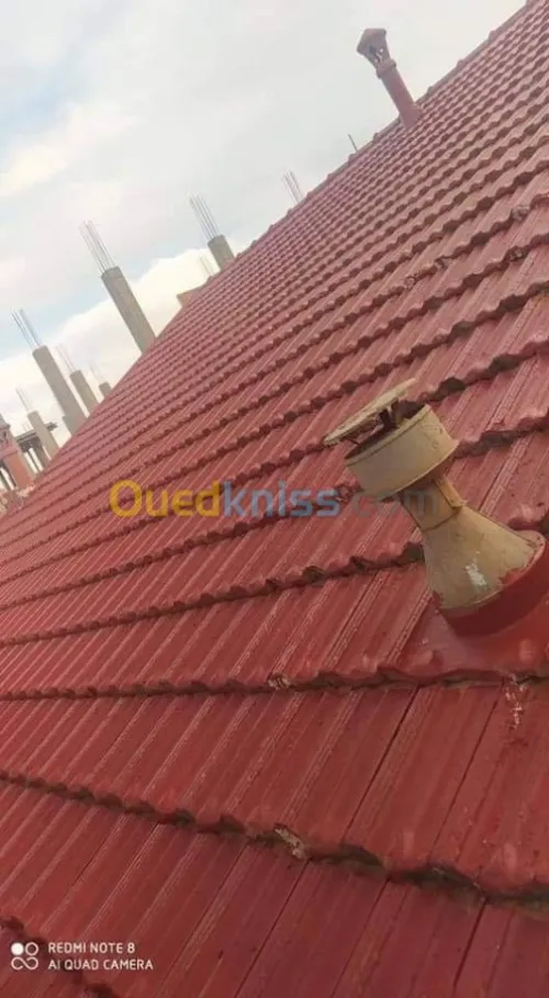 عزل واصلاح جميع الأسطح المتضررة من ماء