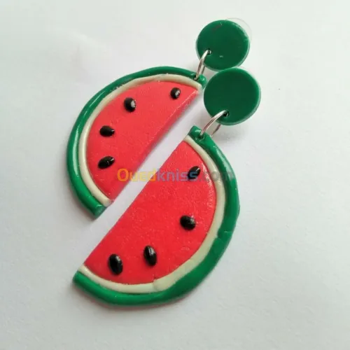 boucles d'oreilles en porcelaine 