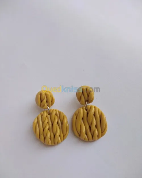 boucles d'oreilles en porcelaine 