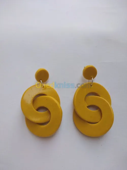 boucles d'oreilles en porcelaine 