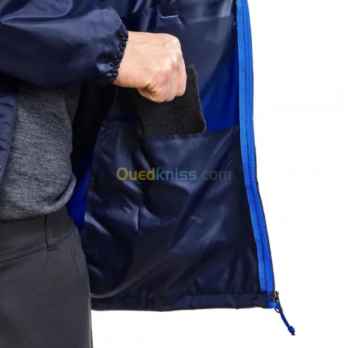 VESTE KAWI COUPE-PLUIE DE RANDONNÉE QUECHUA BLEU