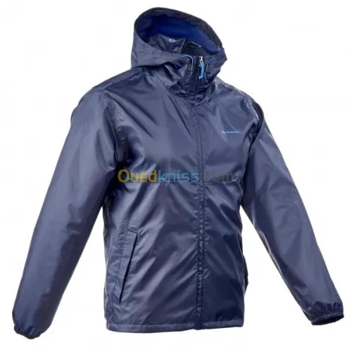 VESTE KAWI COUPE-PLUIE DE RANDONNÉE QUECHUA BLEU