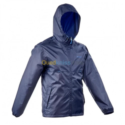VESTE KAWI COUPE-PLUIE DE RANDONNÉE QUECHUA BLEU