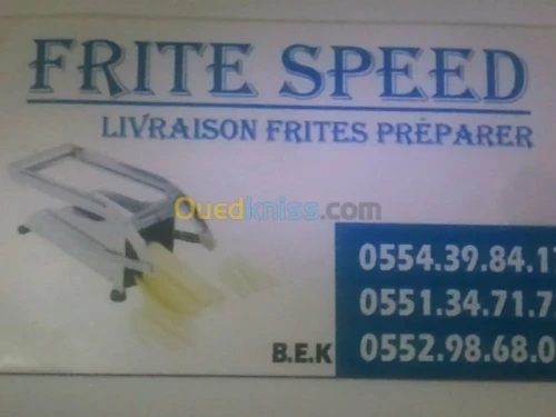 LIVRAISON FRITE PRÉPARER 