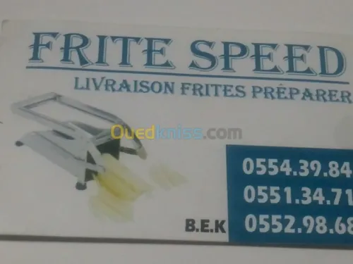 LIVRAISON FRITE PRÉPARER 