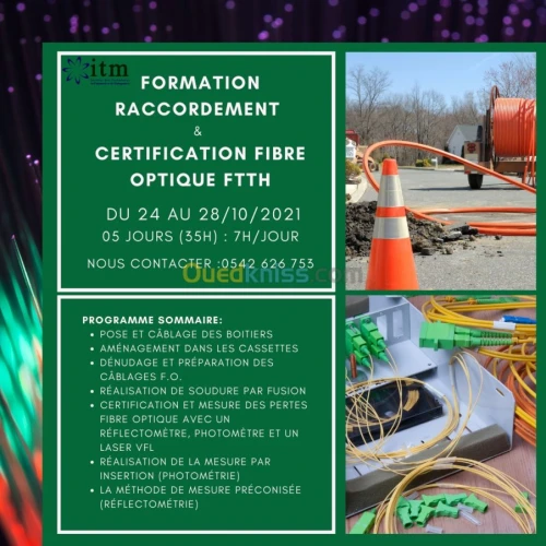 Formation fibre optique 