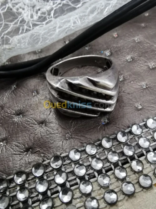 Bague Argent en Diamant pour Hommes