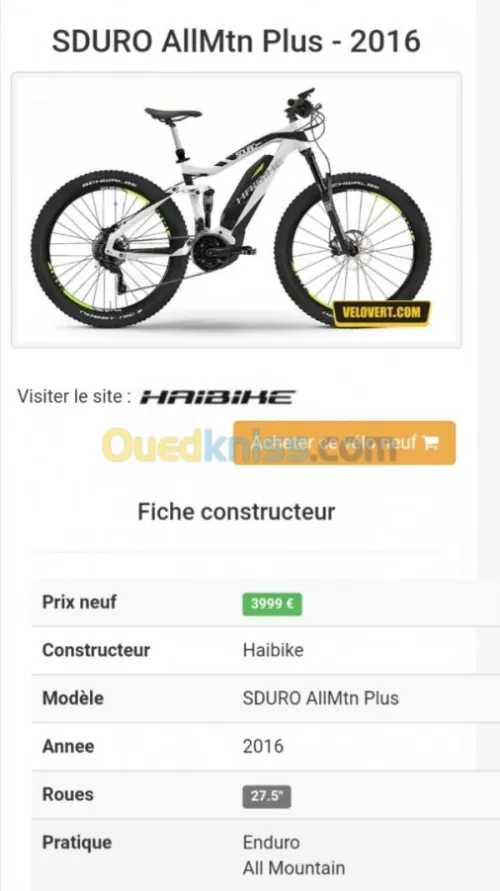 Velo électrique haibaik yamaha 