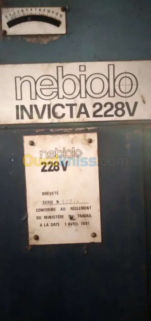 Machine pour imprimerie Ofsset Nebiolo 2 couleurs  