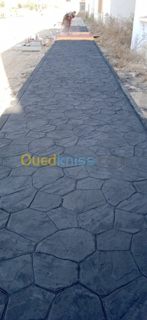 Béton imprimé