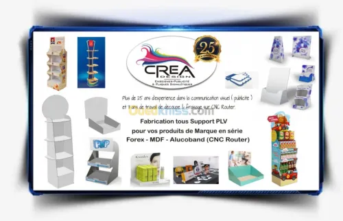 Fabrication de PLV en Forex/MDF/Alucoband