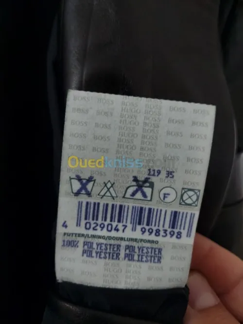 Hugo Boss veste blazer cuir d'agneau