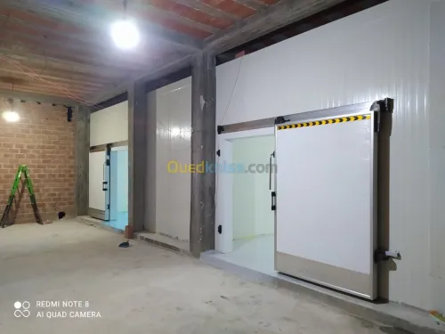 Montage des chambres froides 