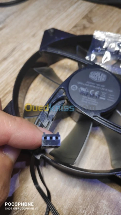 Ventilo CoolerMaster 120 mm 3pin d'ori