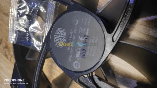 Ventilo CoolerMaster 120 mm 3pin d'ori