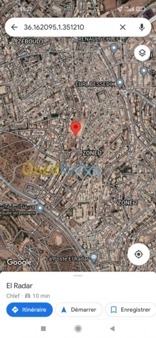 Vente Terrain Chlef Chlef