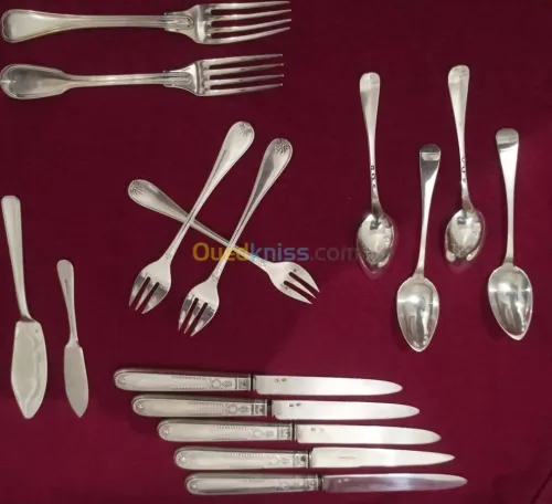 ensemble de couverts en argent 12 pcs