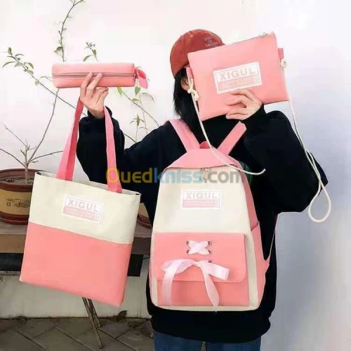 Lot de 2 Sacs , pochette & Trousse 
