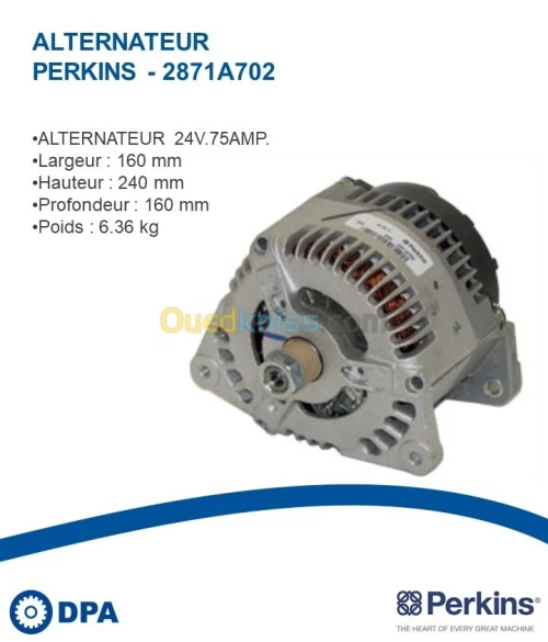 Alternateur D'origine Perkins 