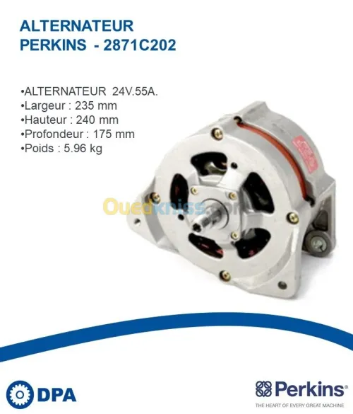 Alternateur D'origine Perkins 