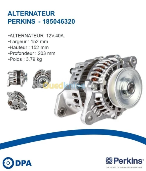 Alternateur D'origine Perkins 